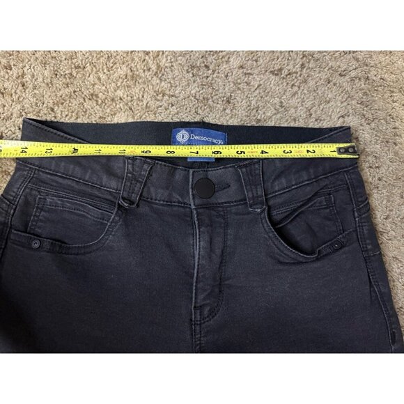 DEMOCRACY Ab Solution Jeans Black Mid-Rise Skinny Stretch Denim Sz 4 28x28 - Picture 7 of 8